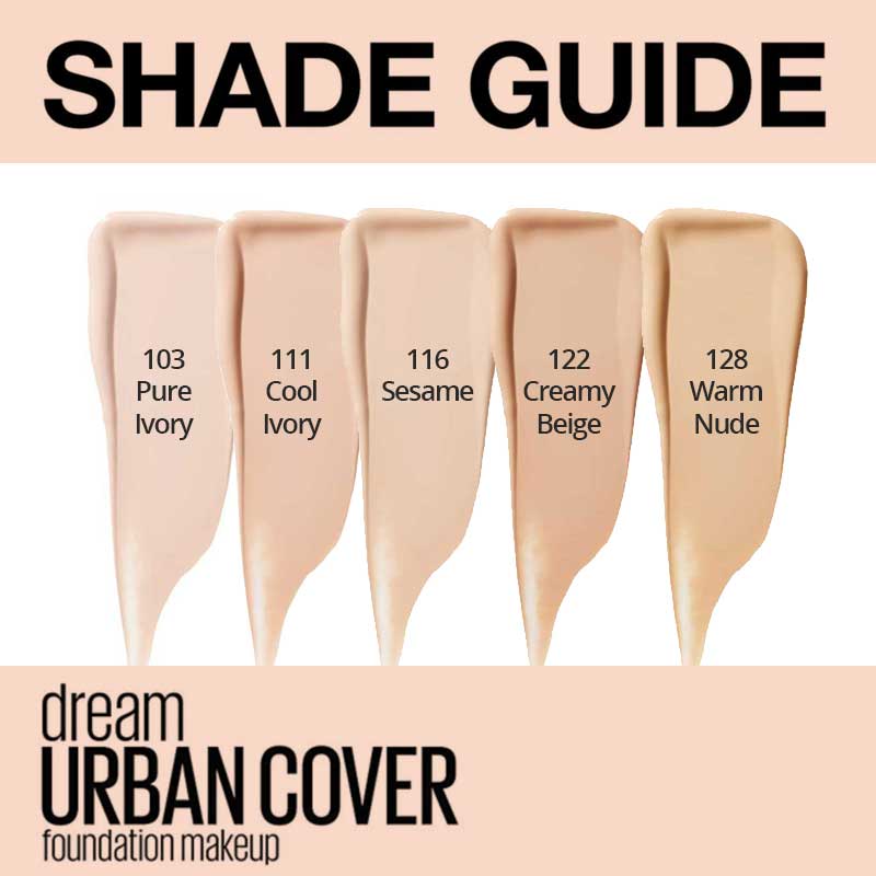 Maybelline Dream Urban Cover Foundation 116 Sesame
