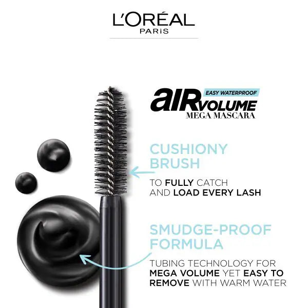 Loreal Air Volume Mega Mascara Blackest Black